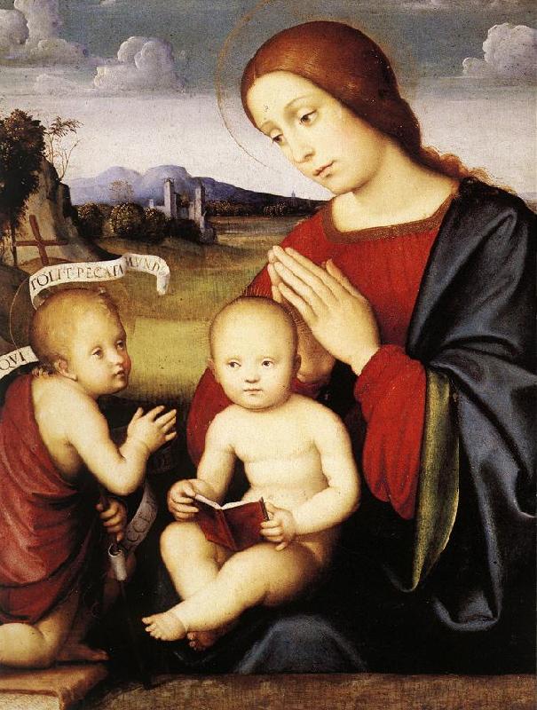FRANCIA, Francesco Madonna and Child with the Infant St John the Baptist dsh China oil painting art